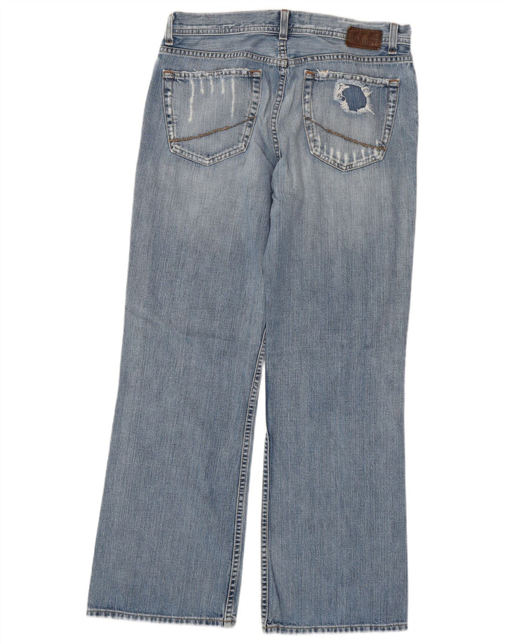 BKE Masculino Tyler Bootcut Jeans W33 L32 Azul Algodão