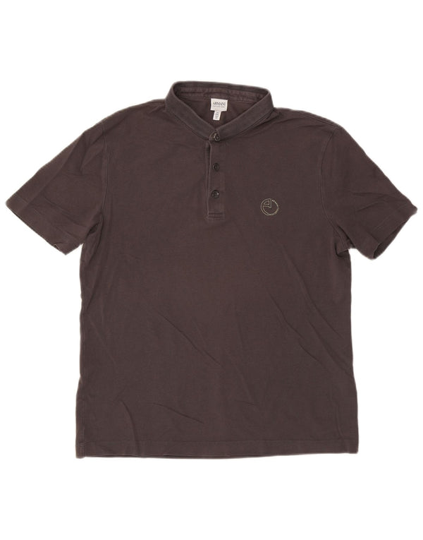 Camisa polo masculina Armani XL cinza algodão
