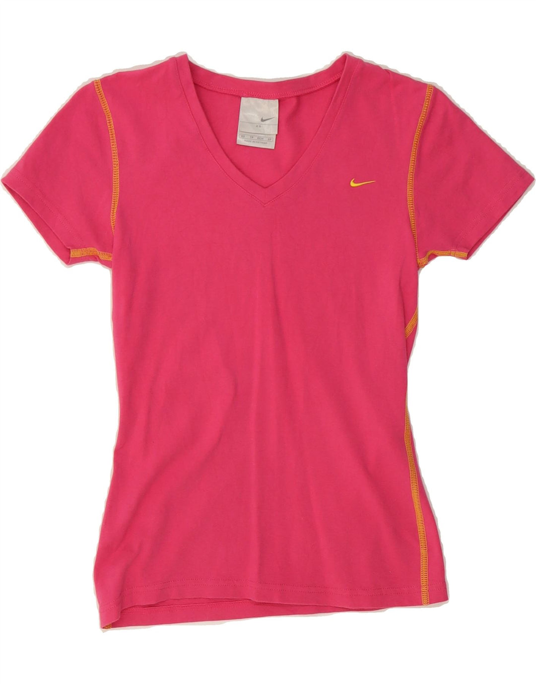 NIKE Girls T-Shirt Top 6-7 Years XS Pink Cotton Vintage Nike and Second-Hand Nike from Messina Hembry 
