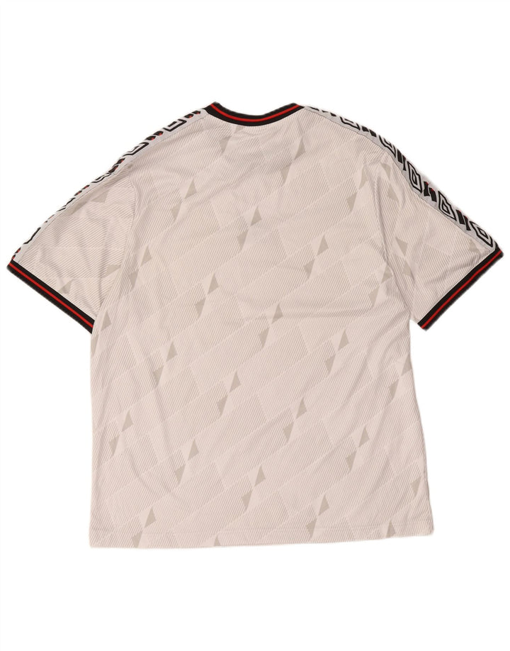 Camiseta gráfica masculina Umbro Top grande branco geométrico
