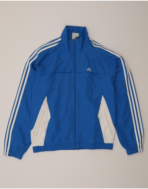 Adidas Mens Rain Jacket UK 36/38 Pequeno Azul Colorblock Poliéster
