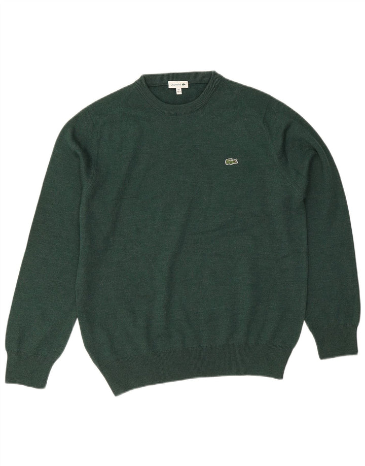 Suéter Lacoste Menino com Gola Redonda 13-14 Anos Lã Verde