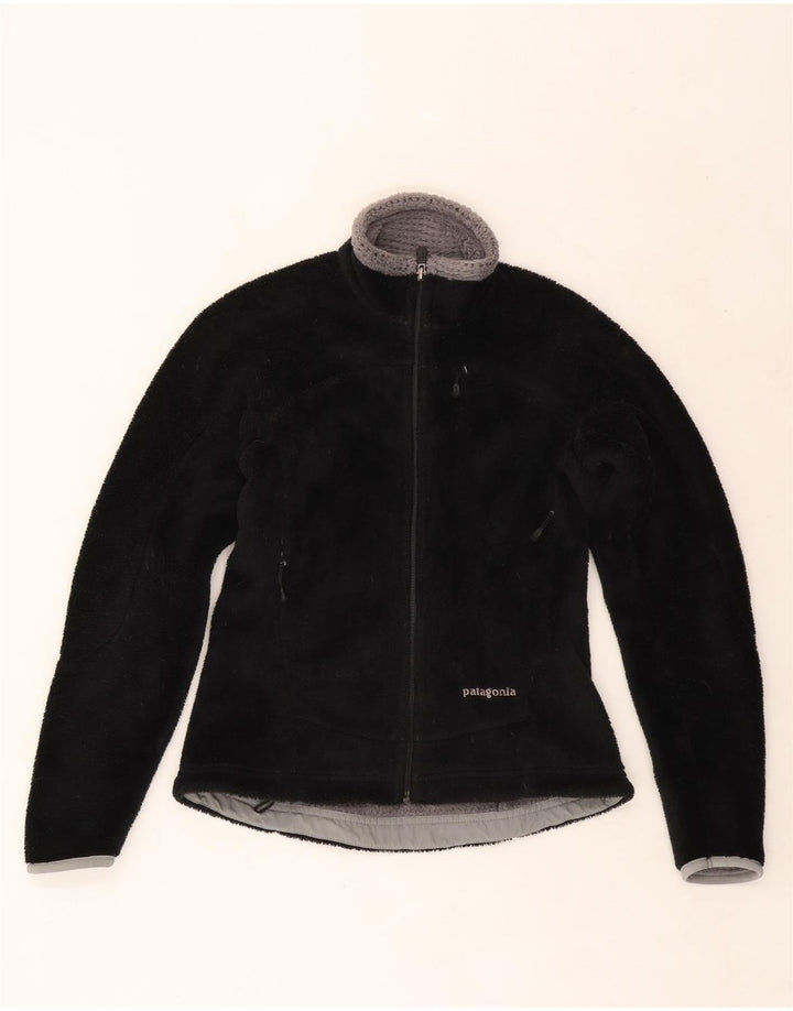 Jaqueta de lã feminina Patagonia UK 6 XS poliéster preto