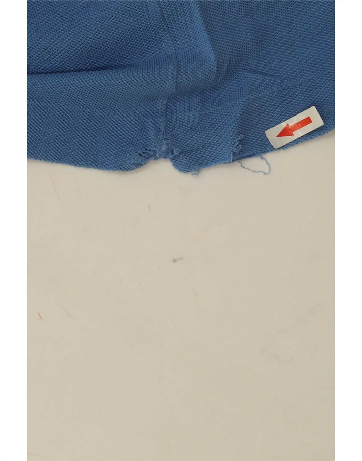 Camisa polo masculina Lacoste tamanho 5 grande algodão azul