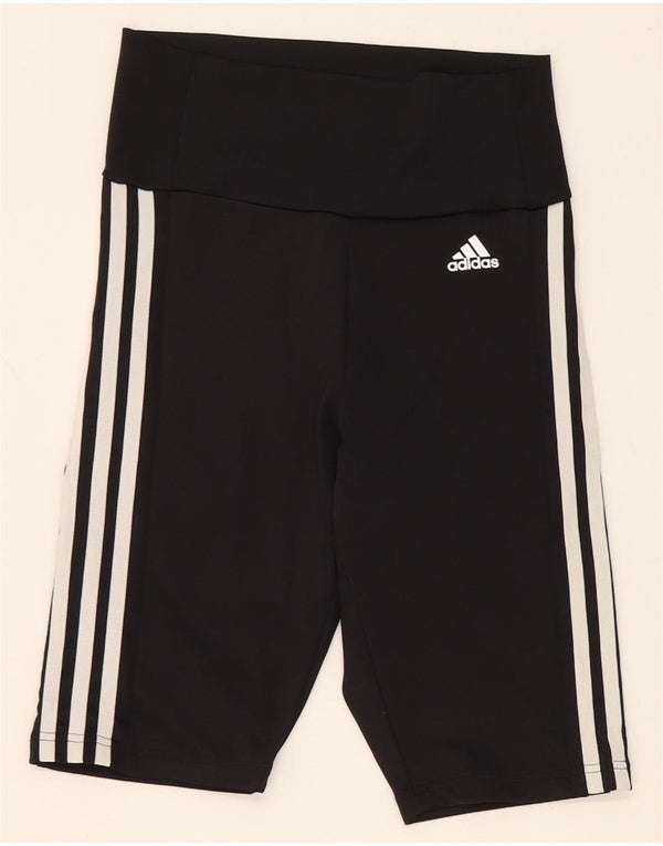 Shorts esportivos femininos Adidas UK 4/6 XS preto poliéster