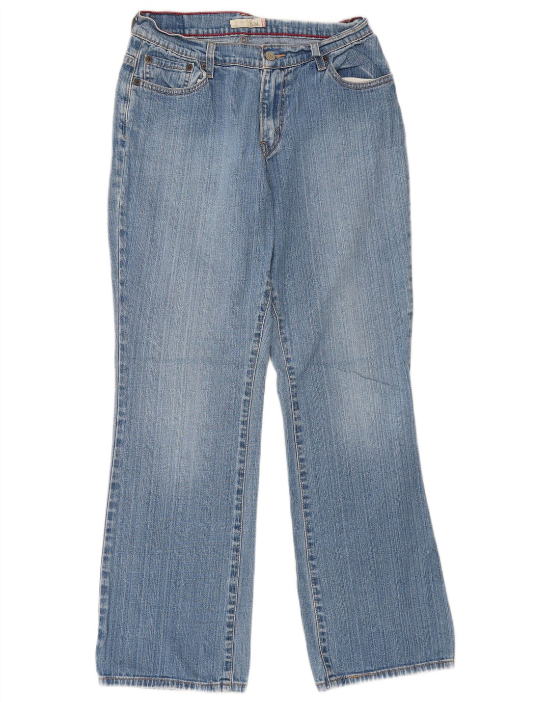 Calça jeans feminina Levi's 550 Straight US 8 médio W30 L31 azul algodão