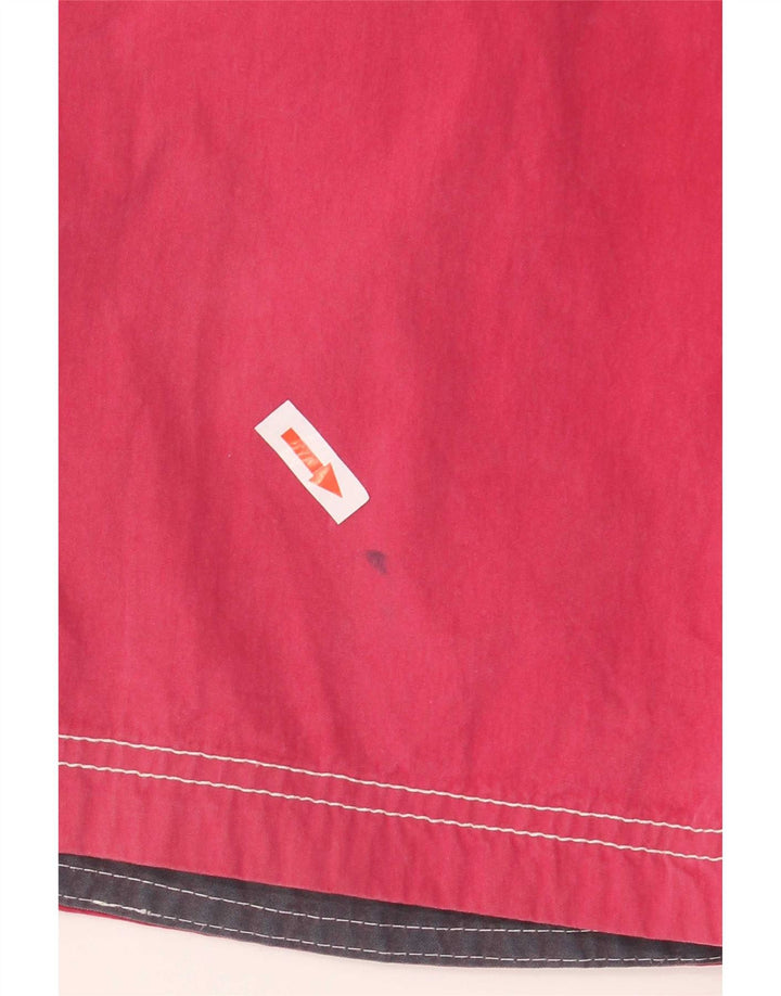 Shorts de natação masculino Fat Face grande algodão vermelho