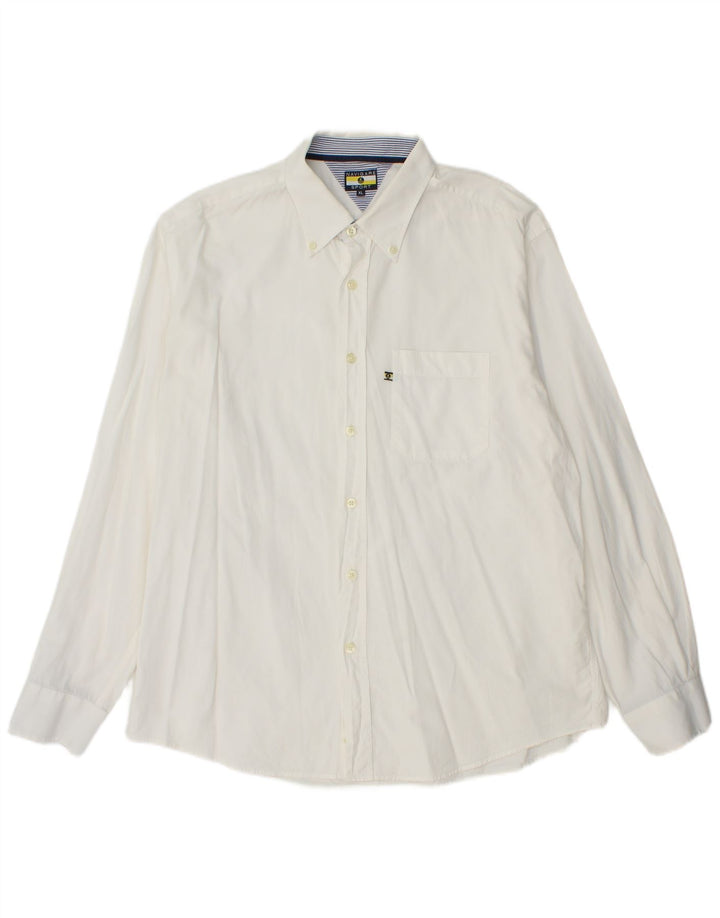 Camisa masculina NAVIGARE XL algodão branco
