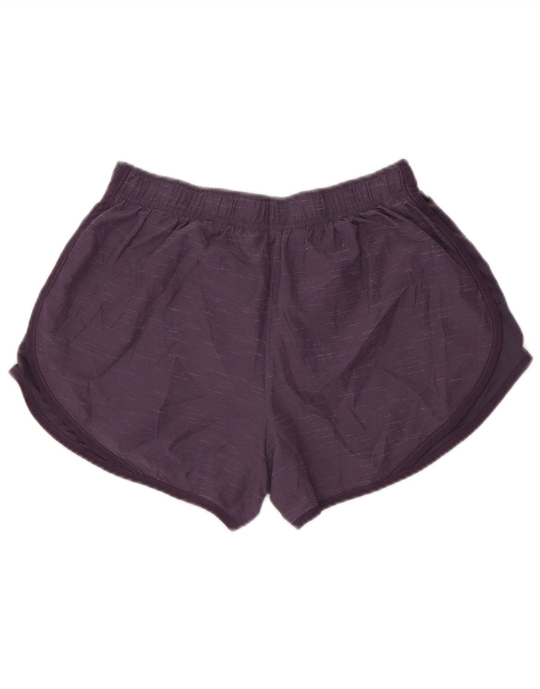 Shorts esportivo feminino Nike Dri Fit UK 14 médio roxo manchado de poliéster