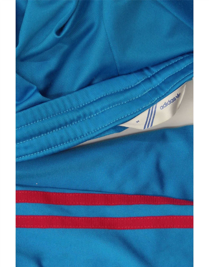 Calça de treino feminina Adidas EU 34 XS azul poliéster