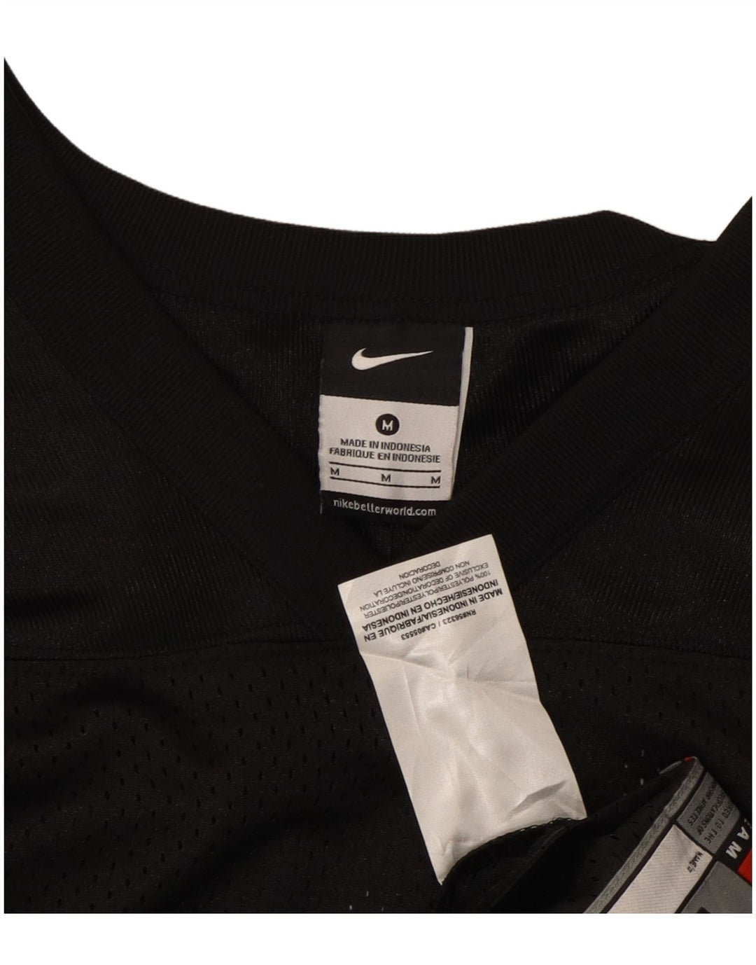 Camiseta feminina NIKE UK 14 médio preto poliéster