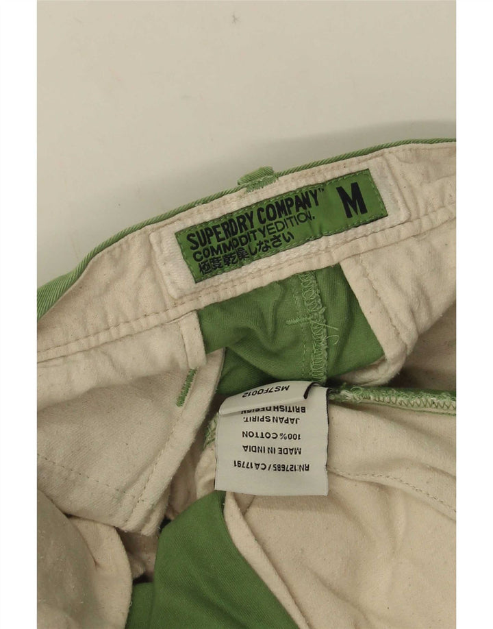 Superdry Mens Chino Shorts Médio W30 Algodão Verde