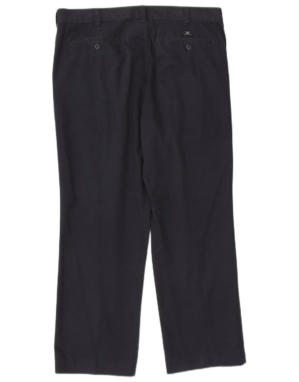 Calça chino masculina Marks & Spencer Blue Harbour Pegged W38 L31 Azul marinho