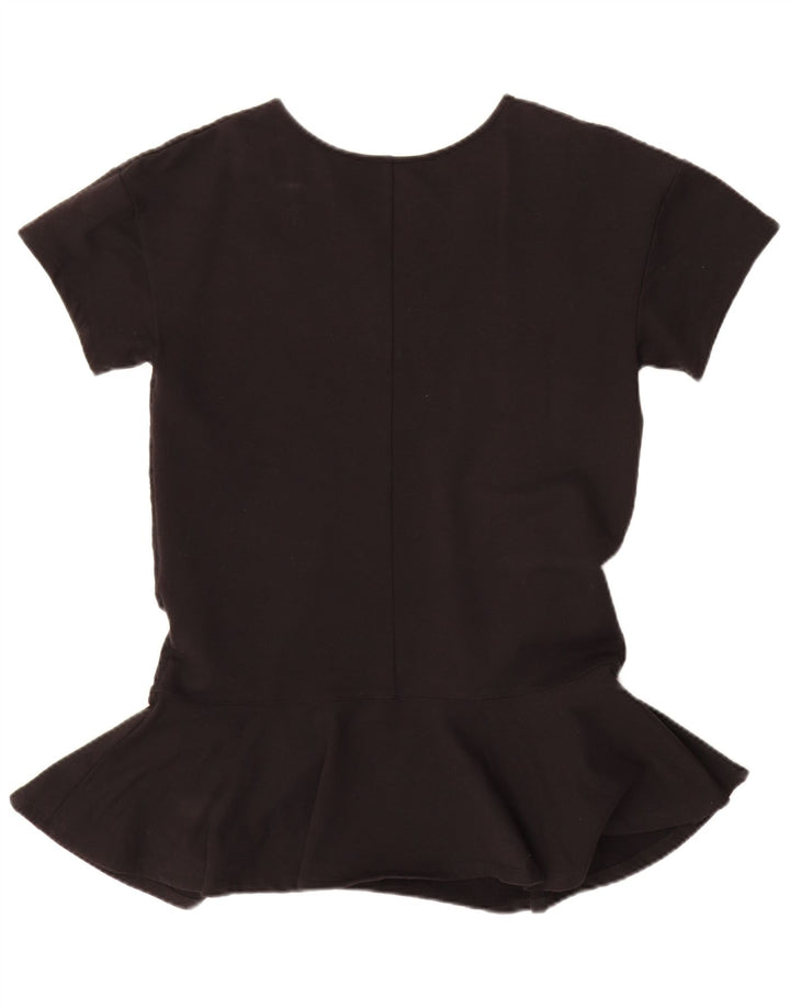 Blusa feminina Elisabetta Franchi Top IT 42 algodão floral preto médio