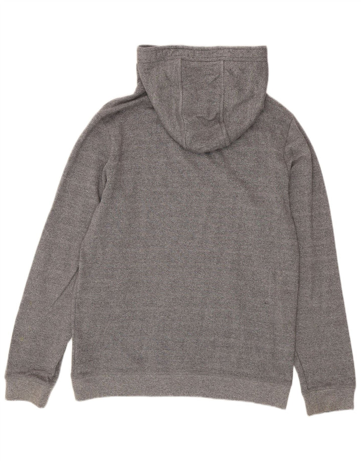 Suéter com capuz masculino Tommy Hilfiger, algodão manchado cinza médio