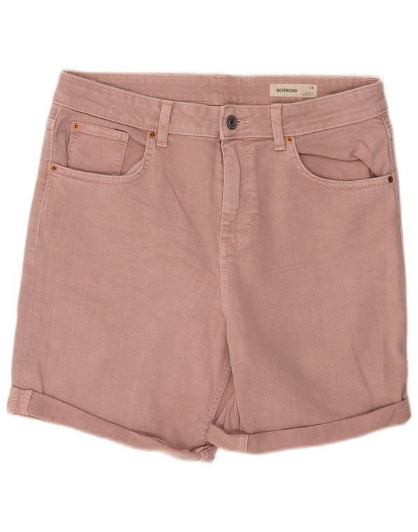 Shorts jeans feminino Marks & Spencer Boyfriend UK 12 médio W32 rosa