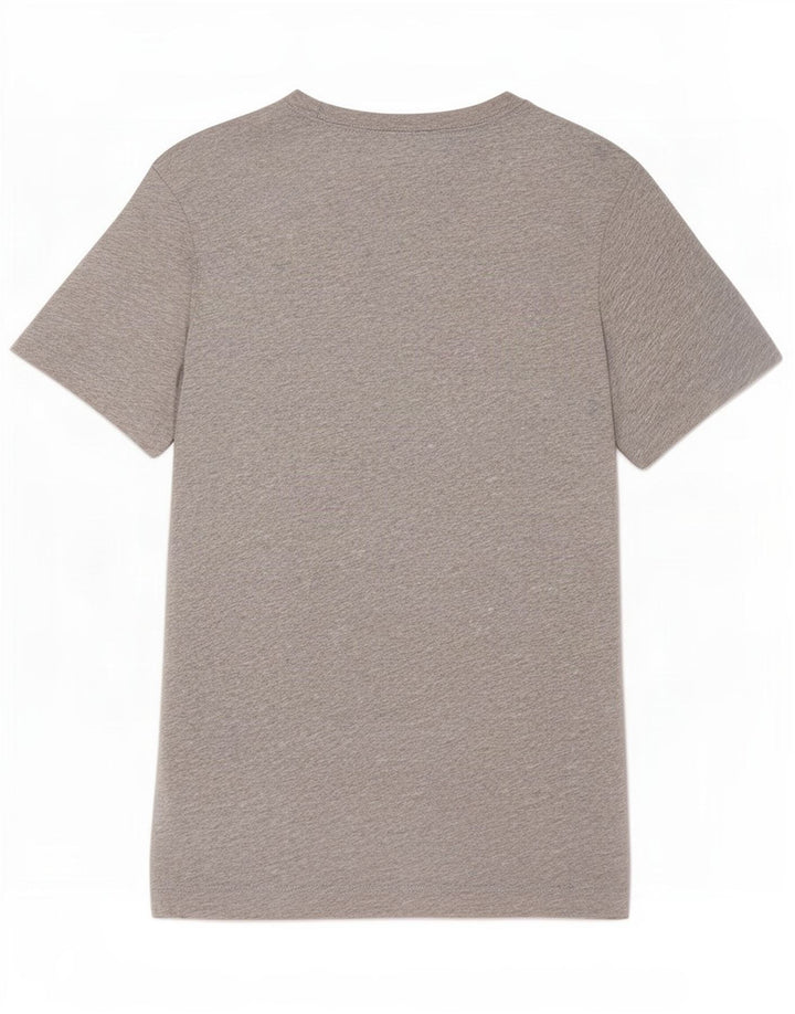 Camiseta Nike masculina gráfica top pequeno cinza manchado