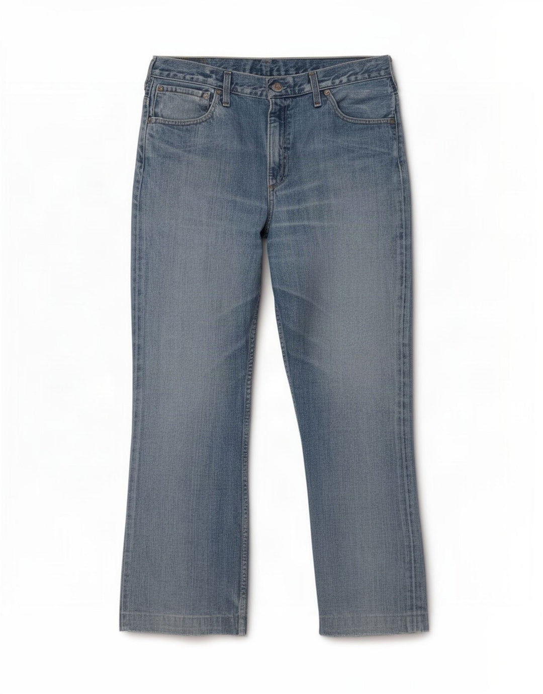 Jeans retos masculinos Levi's W36 L27 algodão azul
