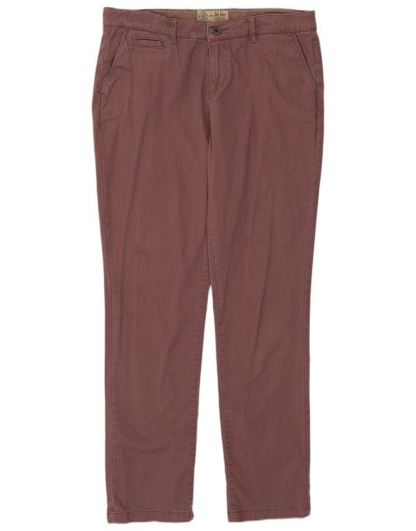 Calça Chino Slim Feminina Fat Face UK 14 Grande W34 L31 Algodão Roxo