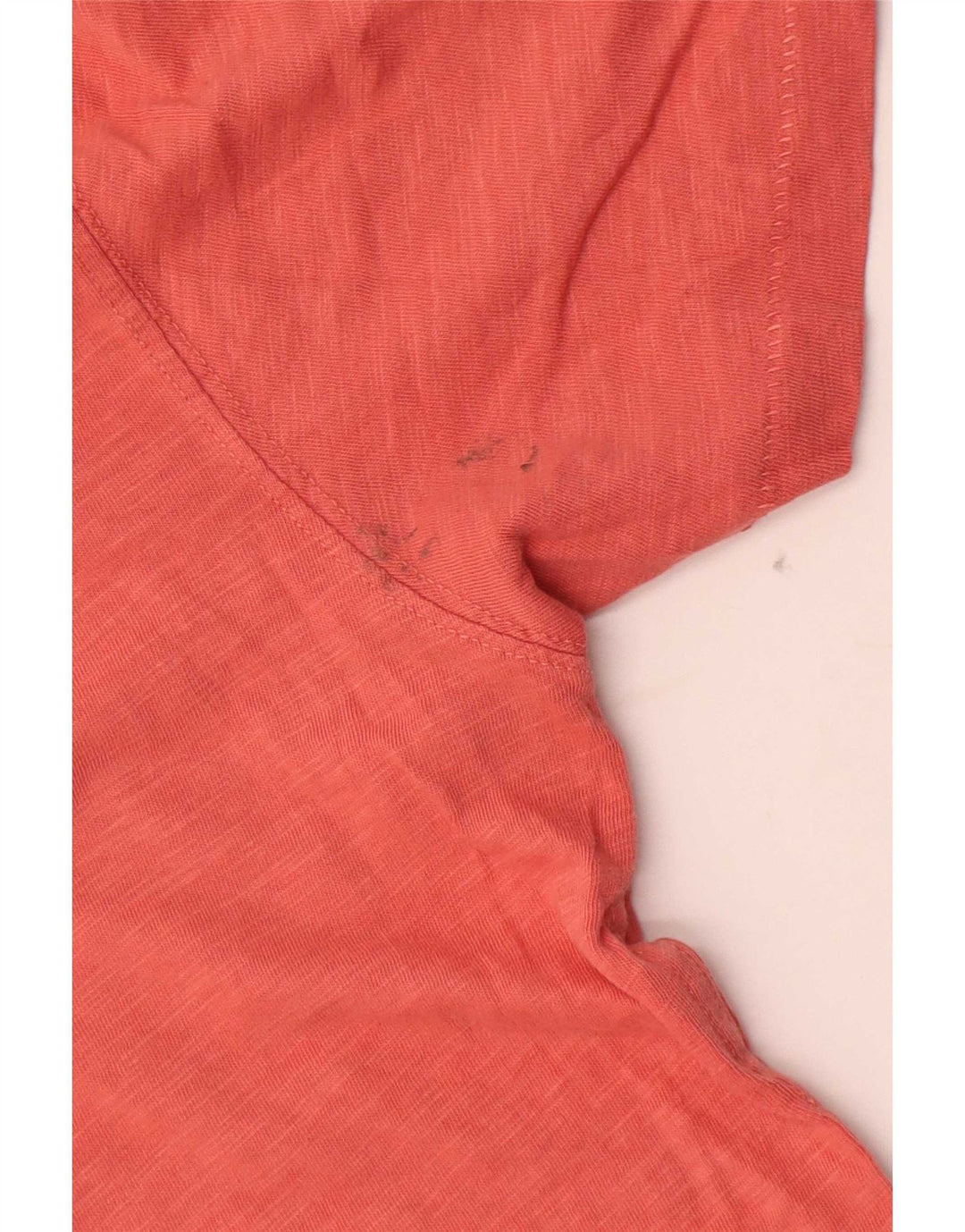 Camiseta masculina Fat Face Top de algodão manchado laranja médio