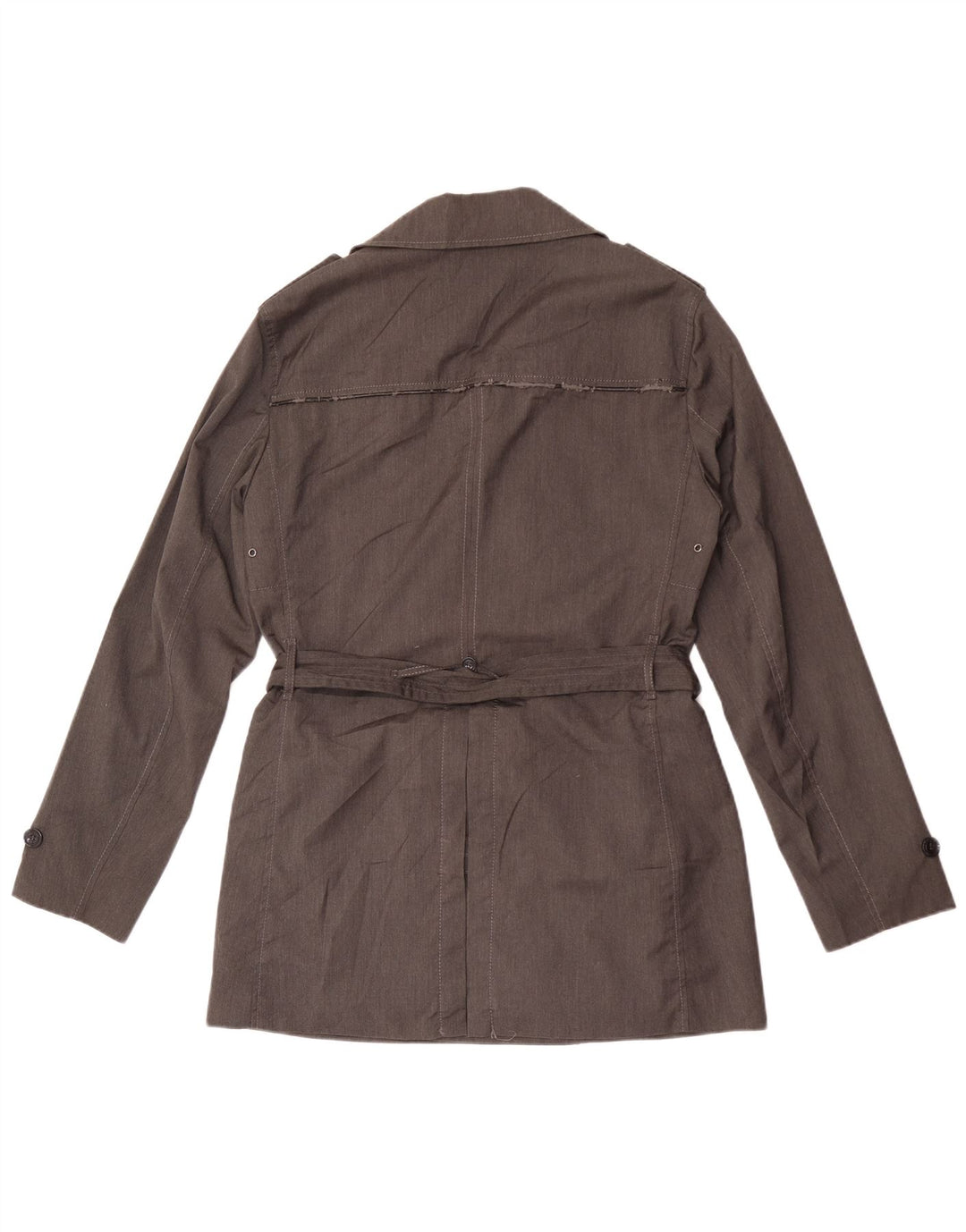 Casaco impermeável masculino vintage UK 36 poliéster cinza pequeno