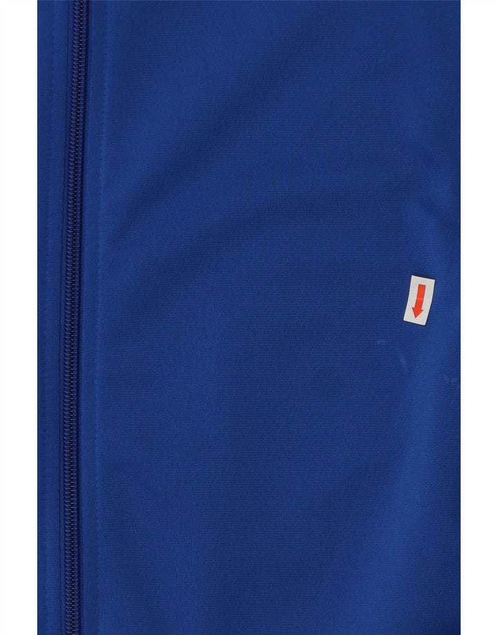Casaco de treino gráfico Adidas Boys 13-14 anos azul poliéster