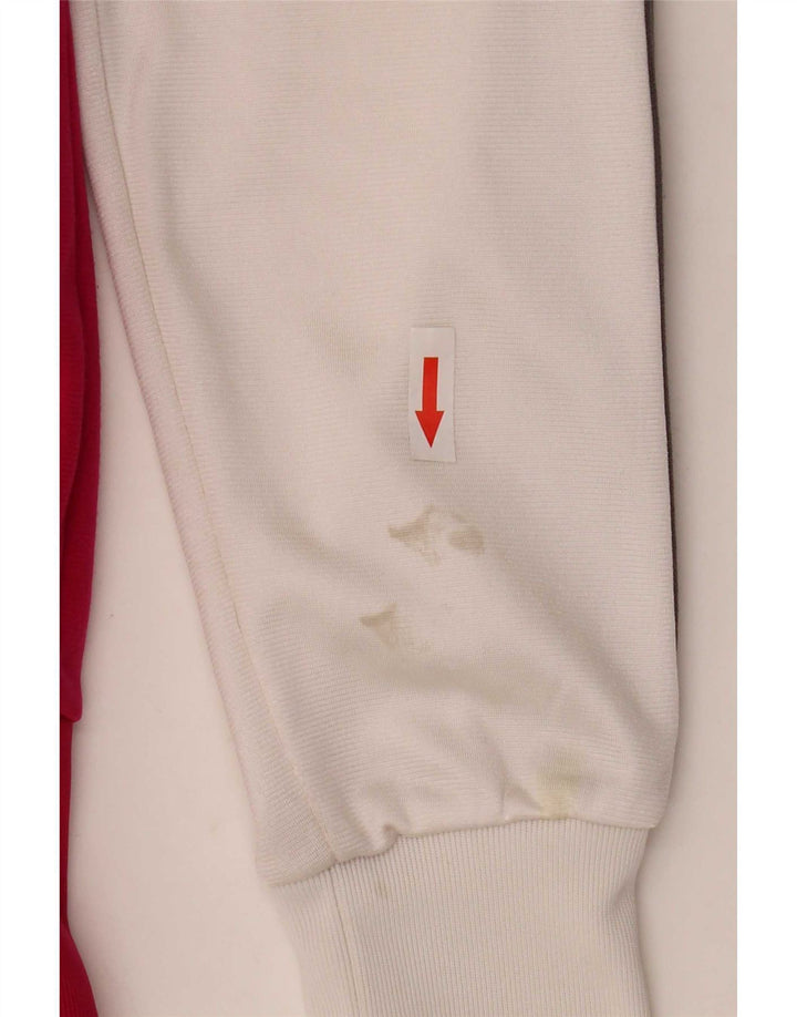 Jaqueta Nike feminina com agasalho gráfico UK 10 pequeno bloco colorido rosa