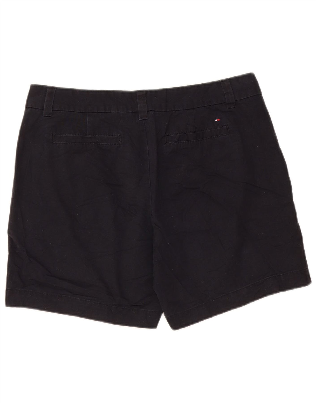 Shorts Chino feminino TOMMY HILFIGER EUA 8 médio W32 algodão preto