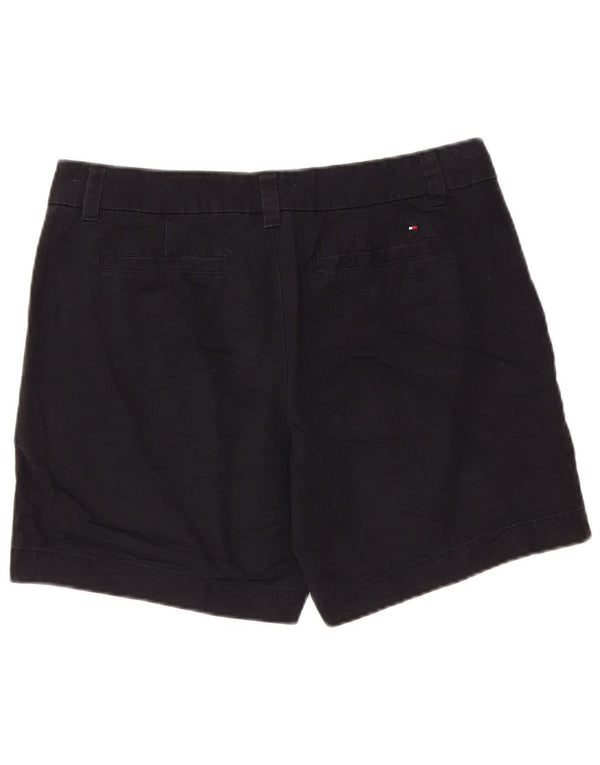 Shorts Chino feminino TOMMY HILFIGER EUA 8 médio W32 algodão preto