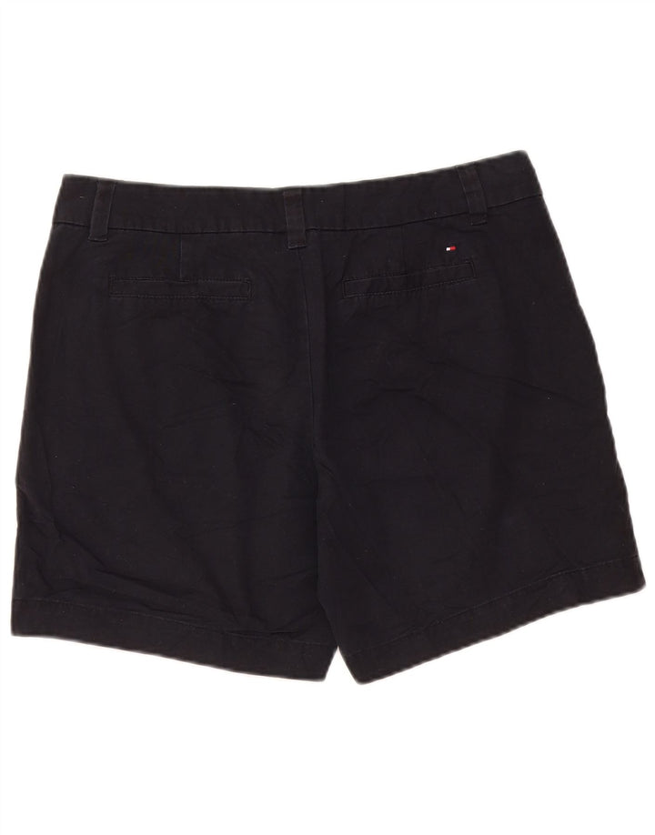 Shorts Chino feminino TOMMY HILFIGER EUA 8 médio W32 algodão preto