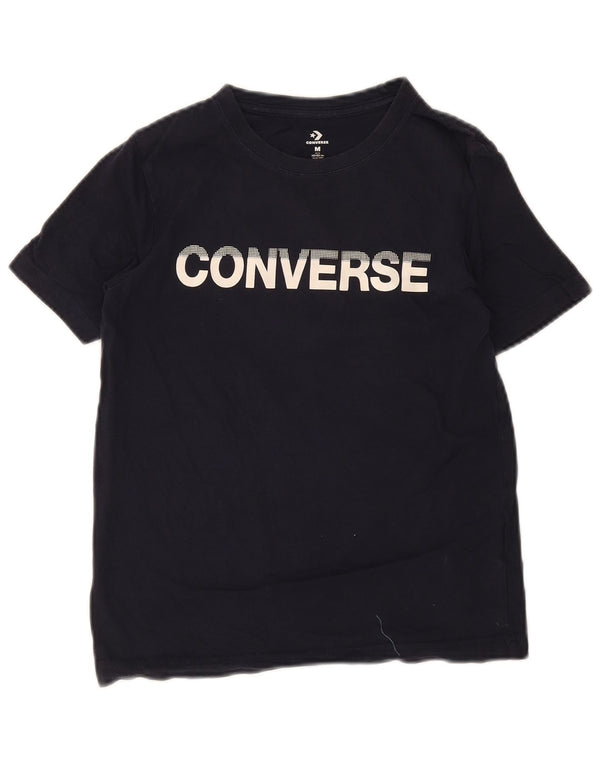 Camiseta Converse Boys Regular Graphic Top 10-11 Anos Azul Marinho Algodão