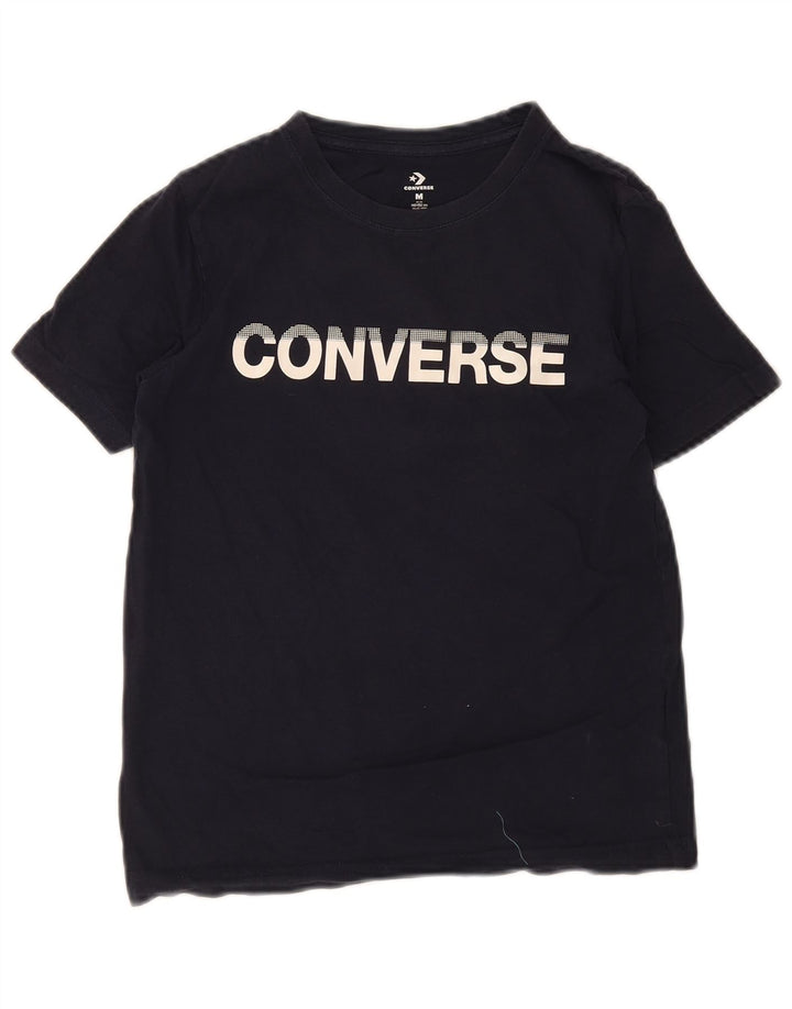 Camiseta Converse Boys Regular Graphic Top 10-11 Anos Azul Marinho Algodão