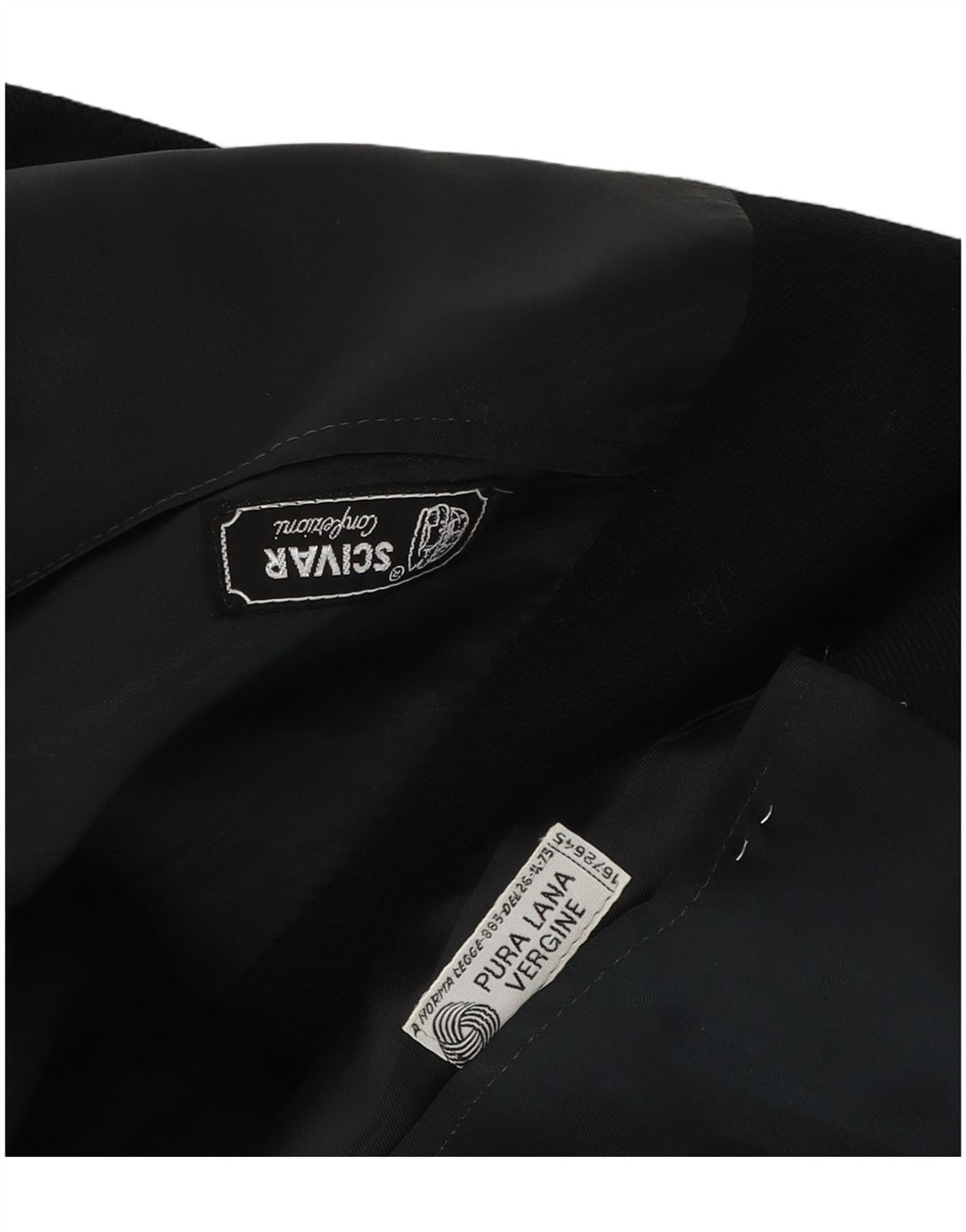 Jaqueta blazer masculina vintage com 2 botões Reino Unido 38 lã virgem preta média