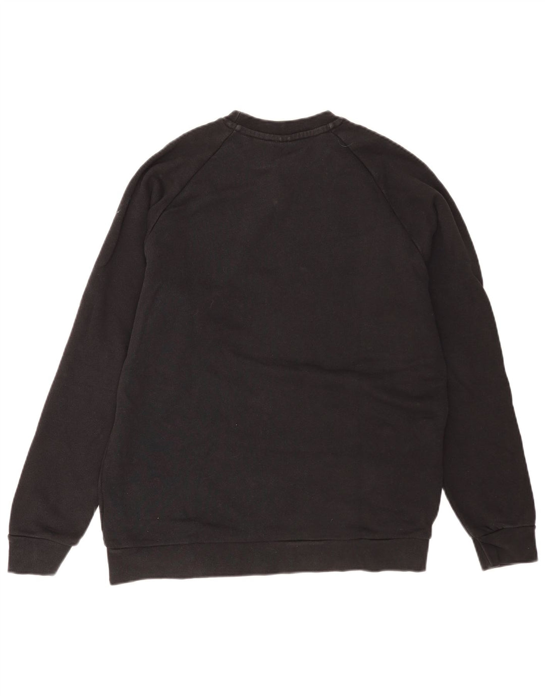 Adidas Mens Graphic Moletom Jumper Médio Algodão Preto