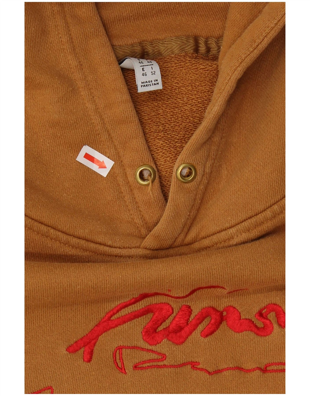 Suéter com capuz Adidas feminino gráfico oversized UK 20 2XL marrom