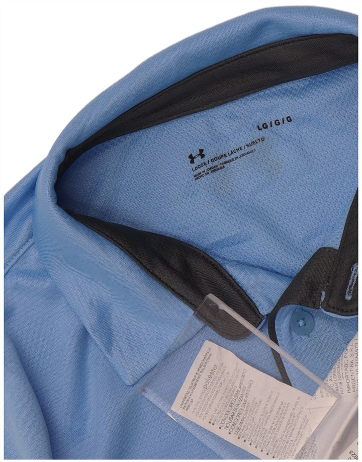 Camisa polo masculina Under Armour grande poliéster azul