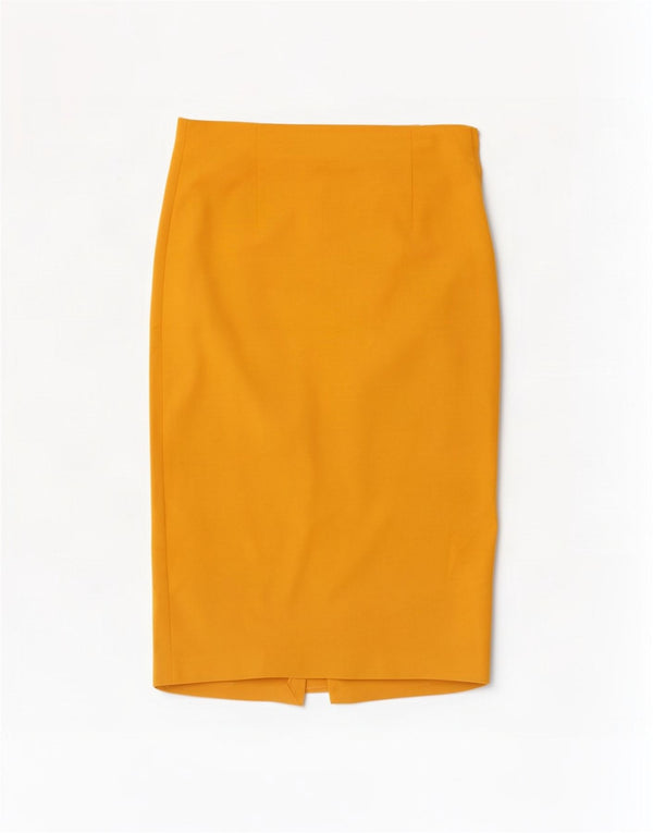 Saia lápis feminina Zara grande W30 amarela