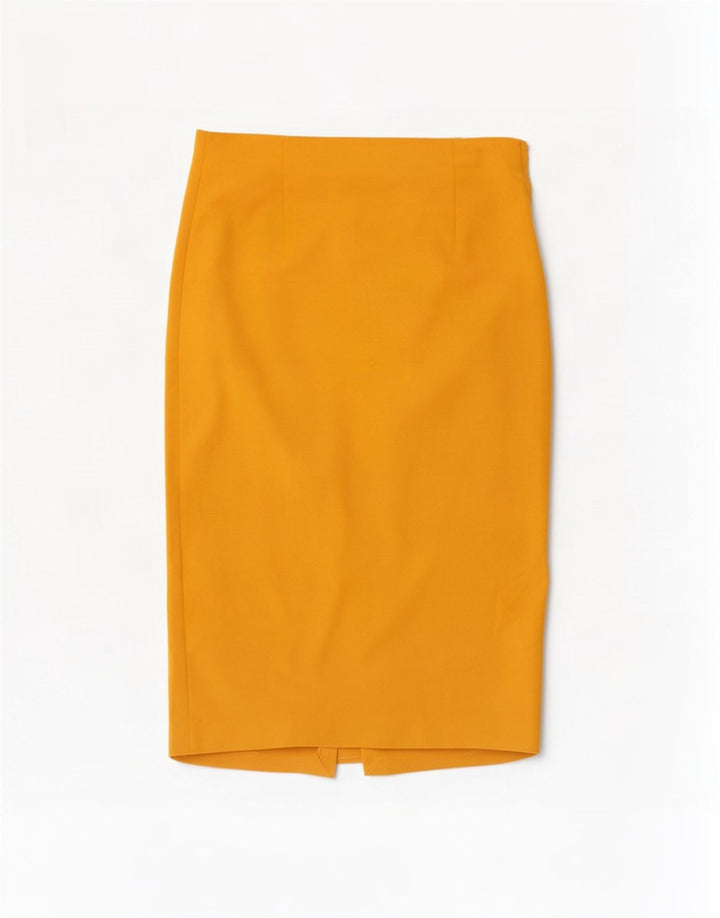Saia lápis feminina Zara grande W30 amarela