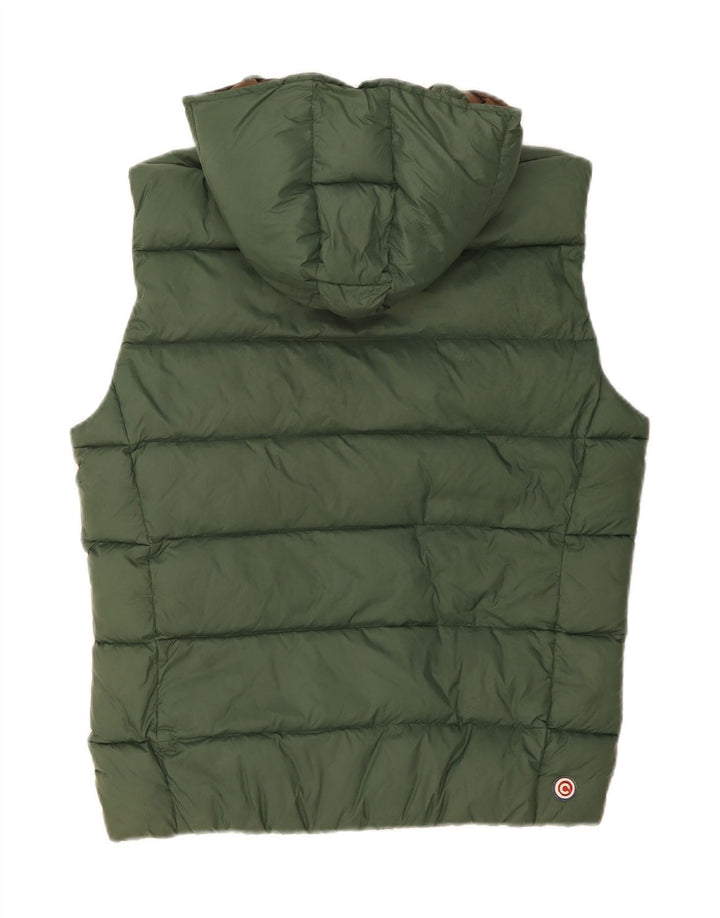 Colete masculino acolchoado com capuz COLMAR IT 48 poliamida verde médio