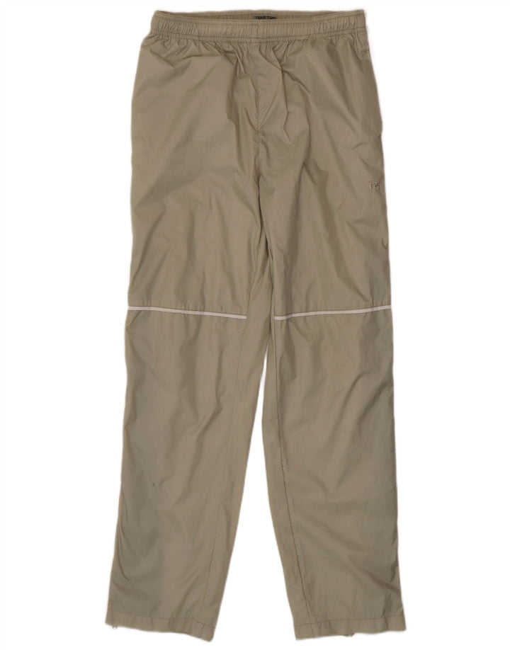 Calça de treino masculina vintage poliamida bege médio