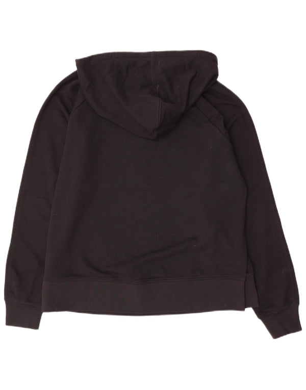 Jumper com capuz Nike feminino Dri Fit Graphic Oversized UK 14 médio preto