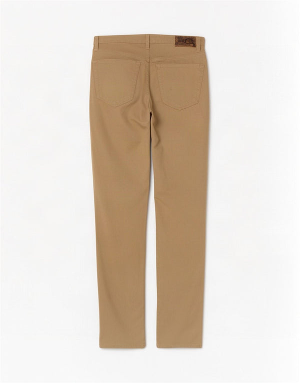 Just Cavalli Calça feminina reta casual IT 44 Médio W30 L35 Bege
