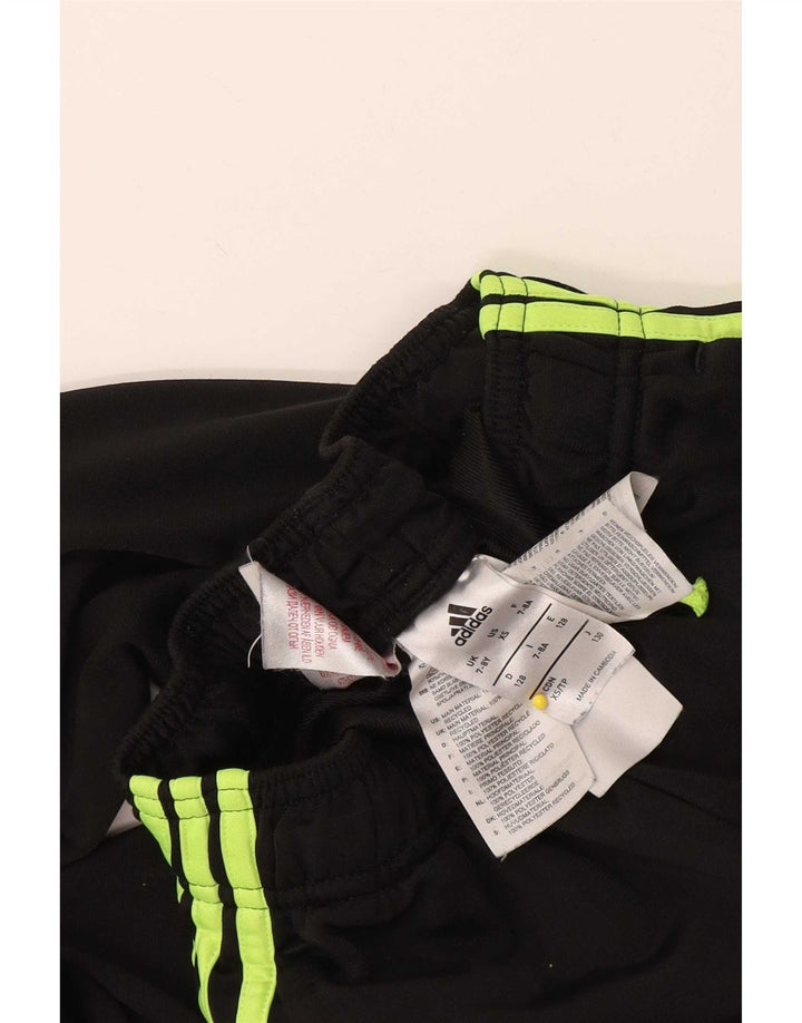 Calças de treino Adidas meninos 7-8 anos preto poliéster