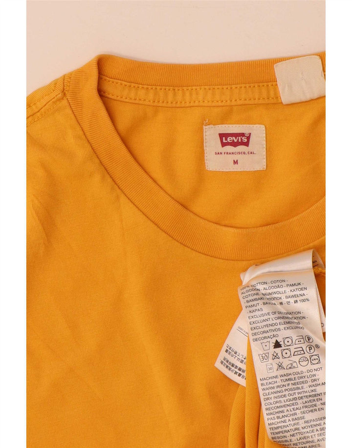 Camiseta masculina Levi's Top médio algodão amarelo