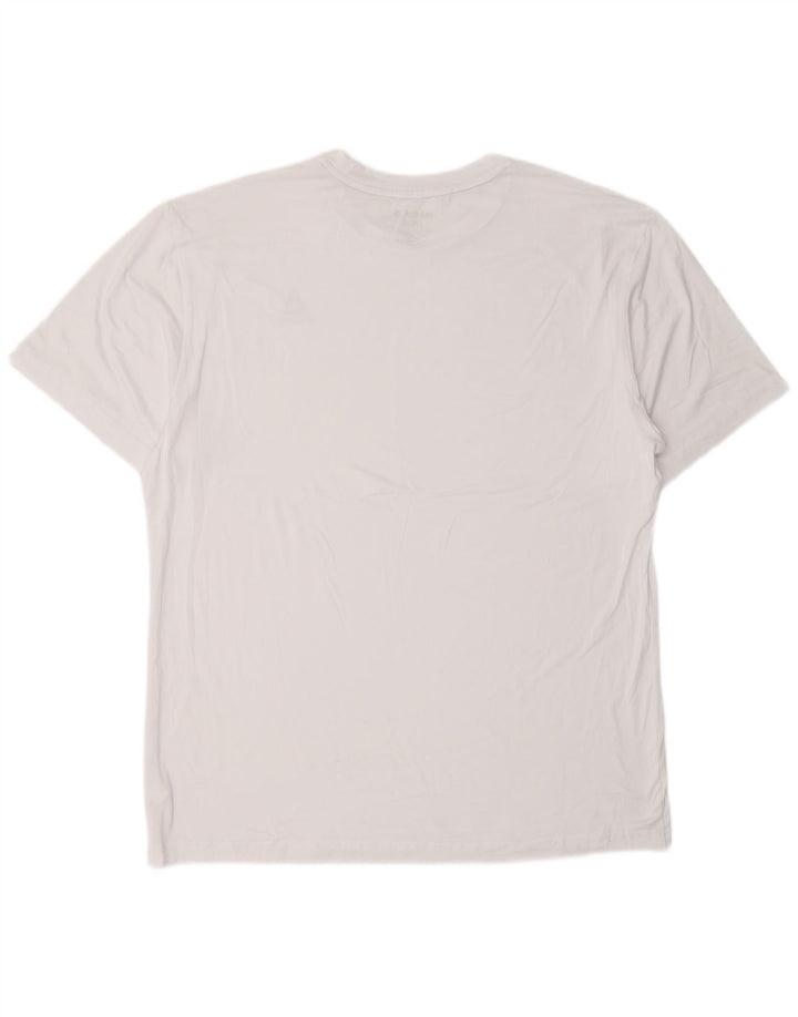 Camiseta masculina REEBOK grande poliéster branco