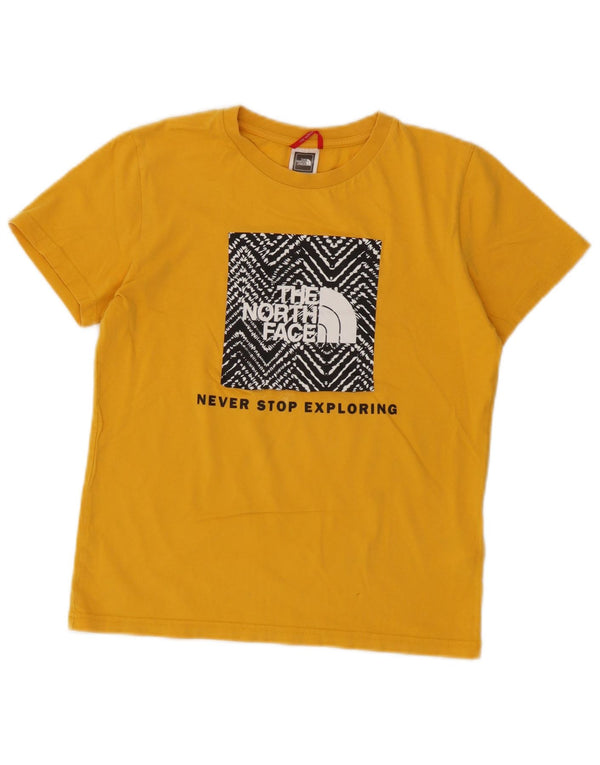 Camiseta The North Face Boys Graphic Top 11-12 Anos Grande Algodão Amarelo