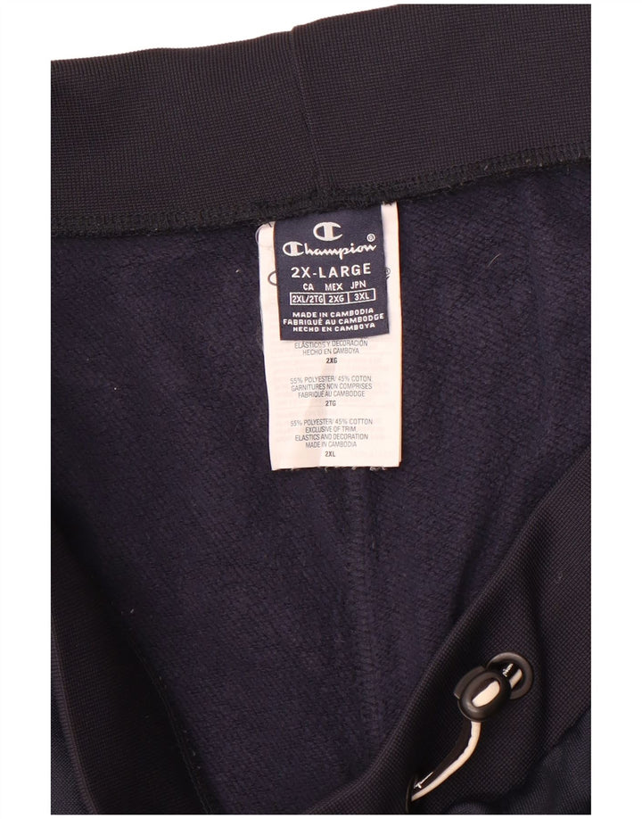 Calça de treino masculina Champion 2XL poliéster azul marinho