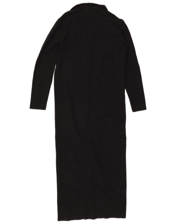 Vestido jumper feminino Marks & Spencer Reino Unido 10 pequeno preto viscose