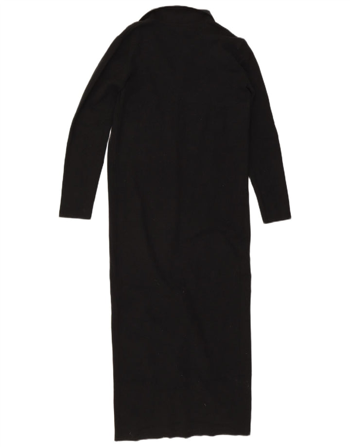 Vestido jumper feminino Marks & Spencer Reino Unido 10 pequeno preto viscose