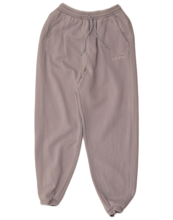 Adidas Womens Tracksuit Calças Joggers UK 6 XS Cinza Algodão